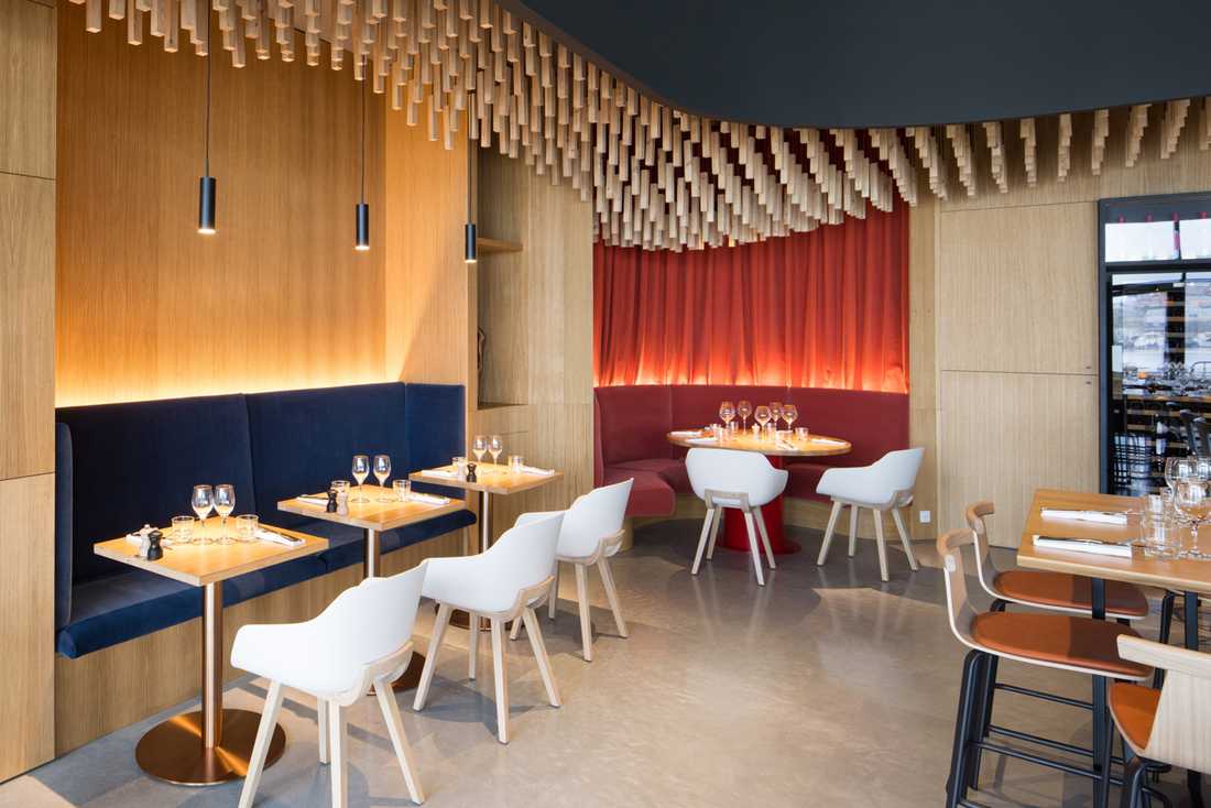 Design intérieur d'un restaurant en Ile de France